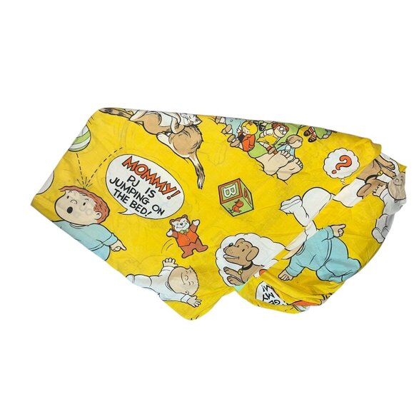 Vintage Burlington House Gold Star Family Circus Twin Fitted Bed Sheet Cotton/Po - Picture 5 of 10